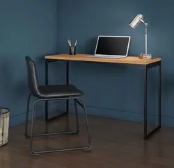 میز تحریر چوب و فلز کد 7746 - فروشگاه اینترنتی صنایع چوبی چیرشاپ | فروشگاه میز و صندلی چیرشاپ