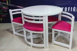 میز و صندلی کمجا با چوب 4 نفره  کد 7566