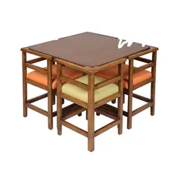 میز و صندلی کمجا با چوب 4 نفره  طرح جدید کد 7569