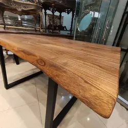 میز جلو مبلی چوب و فلز کد 7884 - فروشگاه اینترنتی صنایع چوبی چیرشاپ | فروشگاه میز و صندلی چیرشاپ