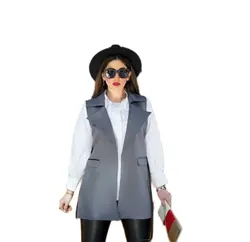 فروشگاه اینترنتی چیزمیزا خرید آنلاین - مانتو دو پی اس پارمیس سایز 36 تا 46