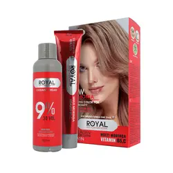 فروشگاه اینترنتی چیزمیزا خرید آنلاین - کیت رنگ مو بلوند ماسه ای متوسط رویال کد 7.38