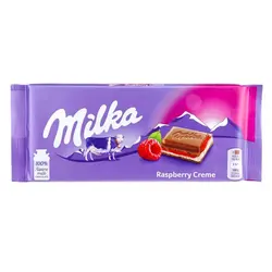 شکلات تخته ای رزبری میلکا