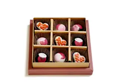 باکس شکلات دست ساز رنگی