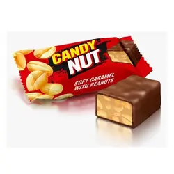 شکلات کندی نات با مغز کارامل و بادام زمینی - فله