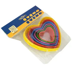 کاتر قلب سری پلاستیکی 2طرفه - لوازم قنادی شکلات