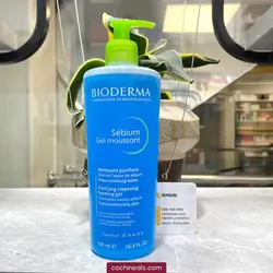 ژل شستشوی پوست چرب پمپی بایودرما مدل سبیوم فومینگ ژل