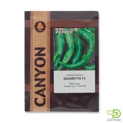 بذر فلفل قلمی شیرین سیگارتا - مزرعه دانش - فروش آنلاین بذر،سم، کود و ابزارآلات