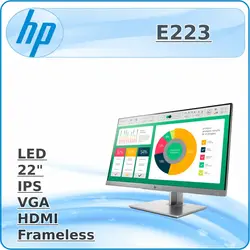 مانیتور دست دوم اچ پی مدل HP E223 frame less با پایه غیر فابریک - فروشگاه دل اچ پی