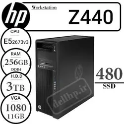 کیس رندرینگ استوک Hp Workstation Z440/E5 2673 v3/RAM:256GB DDR4//SSD 480GB/H.D.D:3TB - فروشگاه دل اچ پی