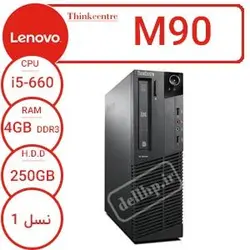 قیمت فروش کیس Lenovo M90 دست دوم استوک با پردازنده i5-660/ 4GB RAM /250GB Hard