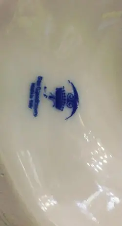 سبد گل چینی ناپولی قدیمی