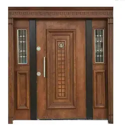 درب لابی چوبی شیشه ای ضد سرقت کد 2922