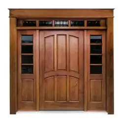 درب ویلایی شیشه خور و تمام چوب کد 3110