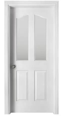 درب HDF ترک چهارقاب ابرویی نیم ویترین کد 1132