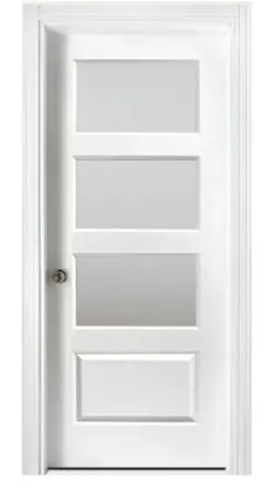 درب HDF ترک چهارقاب شیشه خور کد 1133