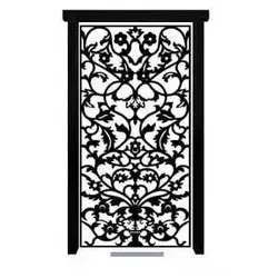 درب آهنی حیاط ساده کد 2778