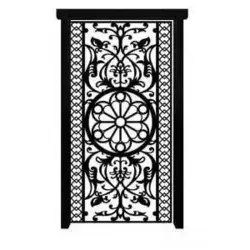 درب آهنی حیاط ساده کد 3047