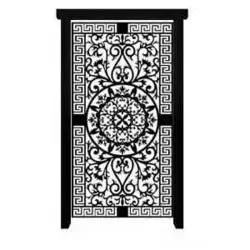 درب آهنی حیاطی ساده مدل 2787