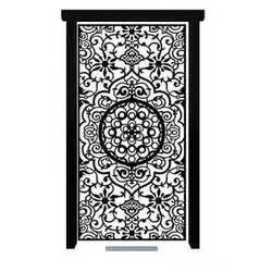 درب آهنی حیاطی لیزری کد 2780