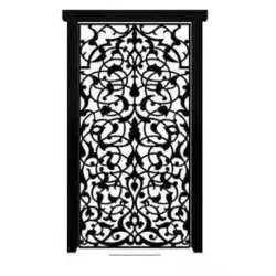 درب آهنی حیاطی لیزری کد 3042