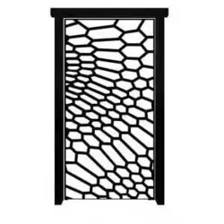 درب تک لنگه آهنی حیاط کد 3054