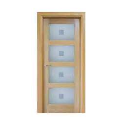 درب تمام چوب و شیشه خور کد 3211