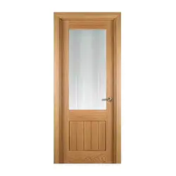 درب چوبی اطاق شیشه خور کد 3170