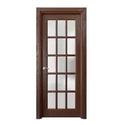 درب چوبی تمام ویترین اتاق نشیمن شیشه خور کد 3118