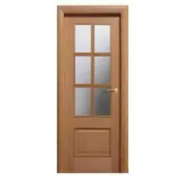 درب چوبی سرویس شیشه خور کد 3135