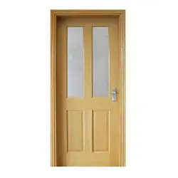 درب چوبی مدرن شیشه خور کد 3191