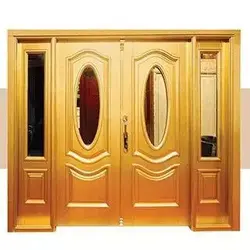 درب چوبی ورودی لابی دولنگه کد 2662