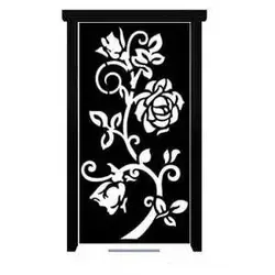 درب حیاط فلزی نفررو مدل 2821