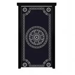 درب حیاطی فلزی ساده مدل 2814