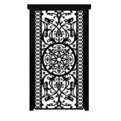 درب حیاطی فلزی نفررو کد 3072