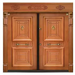 درب ضد سرقت روکش راش دو لنگه مدل آراز کد 2364