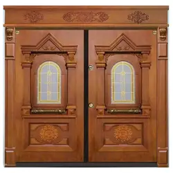 درب ضد سرقت روکش راش دو لنگه مدل تارویژ کد 2969