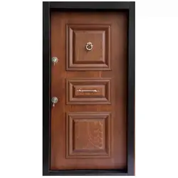 درب ضد سرقت سه قاب برجسته روکش راش کد 2554