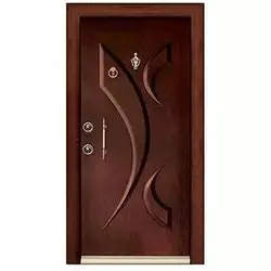 درب ضد سرقت لوکس رویه چوب کد 2558