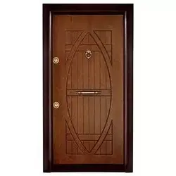 درب ضد سرقت مدل ترک روکش چوب کد 2582