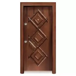 درب ضدسرقت ایرانی روکش چوب کد 2435