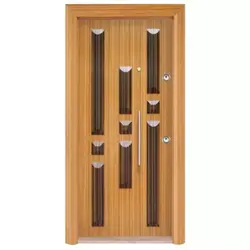 درب ضدسرقت ایرانی روکش چوب کد 2439