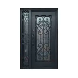 درب فرفورژه لوکس فلزی یک و نیم لنگه کد 2594