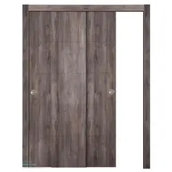 درب کمد دیواری ریلی MDF با رویه pvc کد 1334