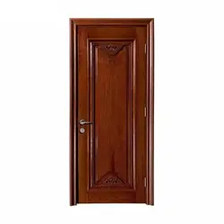 درب لابی تمام چوب جناقی روکش بلوط کد 2595