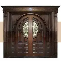 درب لابی تمام چوب نئوکلاسیک کد 2669