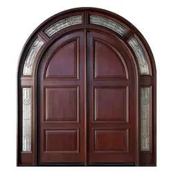 درب لابی تمام چوب هلال کلاسیک کد 2610