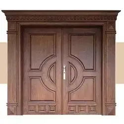 درب لابی ساختمان تمام چوب کد 2670