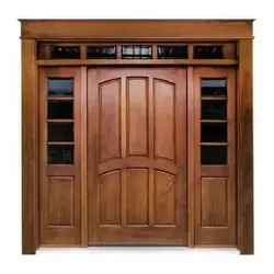 درب ویلایی شیشه خور و تمام چوب کد 3110