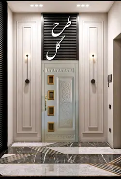 درب آسانسور مدل گل